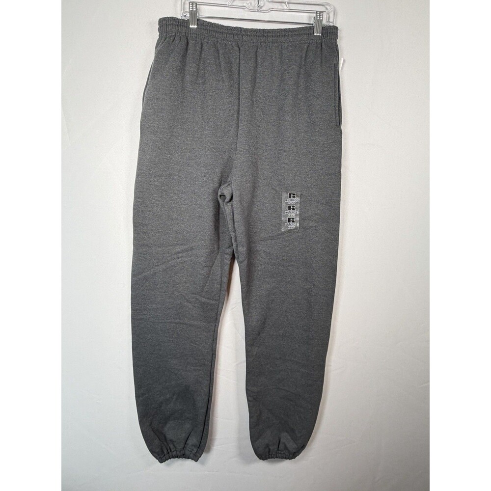 Russell Athletic Men’s XL Gray Fleece Sweatpants Joggers Made in Mexico NWT